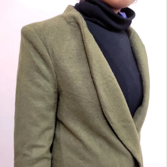 🌈Dresses Fashion olive Green Onto Better Things Overcoat - Picture 7 of 8